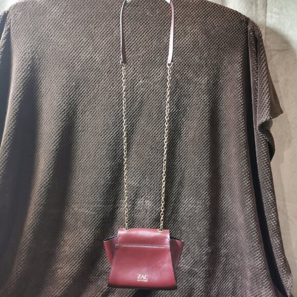 Eartha Burgundy/Antique Brass Crossbody EUC #236 - Picture 4 of 11